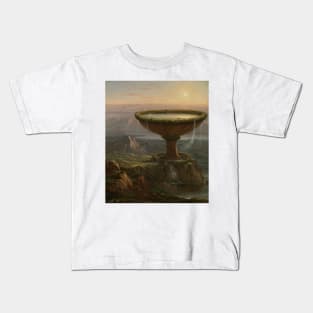 The Titan's Goblet by Thomas Cole Kids T-Shirt